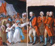 Mather Brown Mather brown lord cornwallis receiving the sons of ipu as hostages Germany oil painting artist